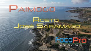 Praia do Paimogo - Rosto de José Saramago - Drone 4K