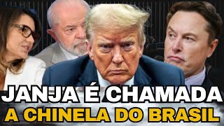 ✂️Janja é CHAMADA a chinela do BRASIL #elonmusk #janja #lula #donaldtrump #viralvideos