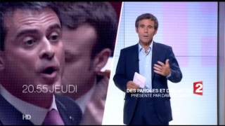 des paroles et des actes jeudi 20h55  22 9 2015