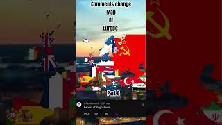 Comments change map of europe||part 6 #shorts #geography #europe #mapping