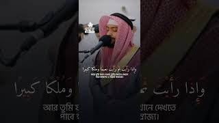 সুরা ইনসান/দাহর ১৯-২২ | আহমাদ আল-নুফাইস #emotional_recitation #nufais #quran #shortsvideo #reels