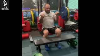 Denis Cyplenkov strict curl training  | Seated curl