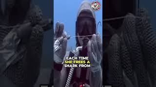 Incredible shark saved from deadly fishing hook