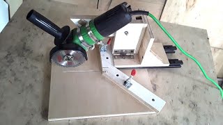 Miter saw dari gerinda | sliding miter saw from angle grinder