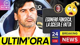 🚑 ESONERO FONSECA 🚨 Rischio ORE CONTATE 😨 Caos totale Milan⁉️Partite Decisive per il Suo Futuro ⚽🔥