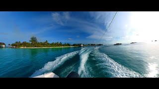 Wakeboarding in Paradise - SAFARI ISLAND Malediven Ari Atoll - Insta360 X2 CINEMATIC