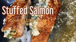 Cooking Stuffed Salmon and Etoufee w/Cooking Like Cali Pt.1 (HQ)