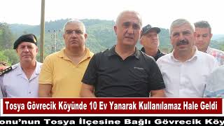 Tosya’da 10 Ev Yanarak Kullanılamaz Hale Geldi