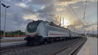 EXP 14053 Lourdes-Reggio Calabria Centrale in arrivo e partenza a Lamezia Terme Centrale!