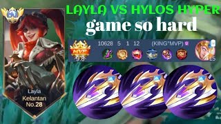 LAYLA VS HYLOS VS ROGER❗BUILD ONE SHOT ENEMY DELETE! game so hard | build top 1 global Layla