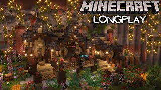 Relaxing Longplay - Lush Cave Starter House, Peaceful Adventure & Building (No Commentary)