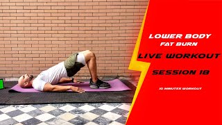 Lower Body Fat Burn | Daily home workout session 18