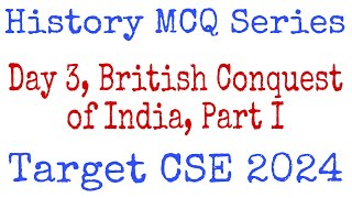 Modern India MCQs | British Conquest of India | Day 3 | Target Prelims 2024 | EduMandala