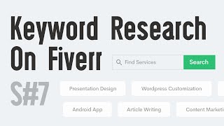 Gig Ranking on Page No.1 and Keyword Research on Fiverr (2021)