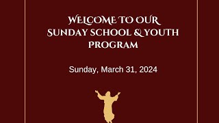 Sunday School &  Young People's Program | Kindly Join Us | Happy Easter ❤️🙏