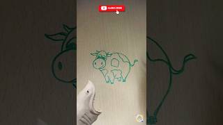 MENGGAMBAR SAPI 🐮🐄 #viral #art #shorts #drawingforkids