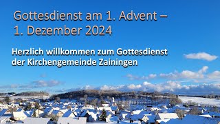 Tauf-Gottesdienst - 1. Advent