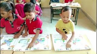 Nursery Class Student| Group reading| How to read Hindi| #krishna_arora #short #hindi