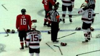 Capitals vs Devils Fight 10/09/10