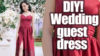 DIY wedding guest dress | how to sew wedding guest dress | wedding guest outfit ideas