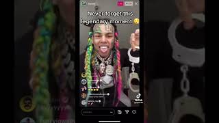 6ix9ine legendary Instagram live moment #2020 #iglive #record