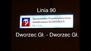 Szczecin wSPAK czyli autobusem po Szczecinie - linia 90 (Dworzec Główny - Dworzec Główny) #1612