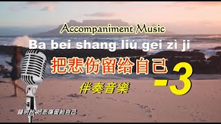 把悲伤留给自己  ( -3 music only  )  Ba bei shang liu gei zi ji