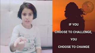 Little girl’s big words on Women's Day #internationalwomensday #choosetochallenge #youtubeshorts