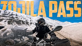 Zojila Pass मतलब खत्रो से खेल और बर्फ ही बर्फ | Maharashtra  to Ladakh | Ep 07