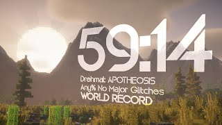 Breaking the Sub-Hour Barrier! | Drehmal: APOTHEΩSIS Any% No Major Glitches in 59:14 [FWR]