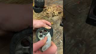 Glueing rc car tires #shorts #rccar