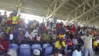 Football: Grenada Vs Puerto Rico - Crowd Goes Wild for Grenada 2nd Goal