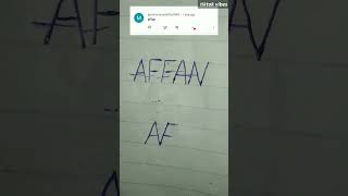 Affan logo name #youtubeshorts