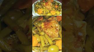 Tajine Poulet Haricots verts et olives #اطباق_رمضان