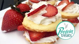 Healthy Strawberry Shortcake Recipe - Protein Treats by Nutracelle