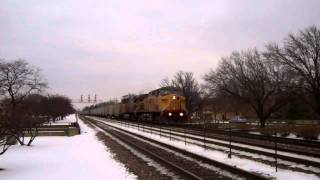 Union Pacific # 6798 Leads Coal Drag Through Elmhurst,Illinois