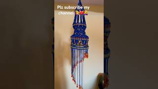 Macrame jhumar #diy #short new design || blue jhumar