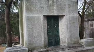 Hastings-on-Hudson, NY up-close - George Gershwin's mausoleum, November 26, 2024