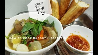 How to make Pork leg Ragout and dipping sauce - Cách làm Lagu giò heo và nước chấm ngon | HNAG79 #19