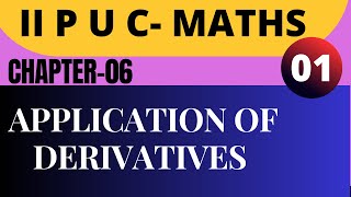 APPLICATION OF DERIVATIVES-01