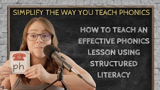 How to teach an effective phonics lesson