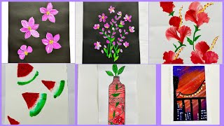 How to draw scenery &#flowers #painting #sukla ##