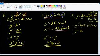 Elimination of Arbitrary Constants