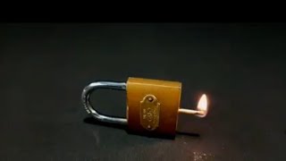 Way to open a Lock with a matches