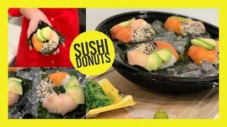 Sushi Donut Recipe | Easy Sushi | No Roll Sushi | How to Make Sushi