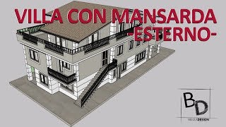 Villa con Mansarda | Finitura Esterno | Belula Design