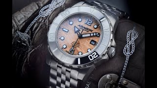 Aragon Ti Meteorite LE50 Titanium case & bracelet, tungsten bezel, sapphire, Ronda R150