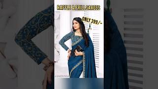 Raffle and Frills sarees🍁 online saree🍁 #shorts #shortsfeed