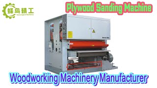 Plywood Industrial Woodwork Wide Belt Sander Sanding Machine for Wood Hummingbird machinery