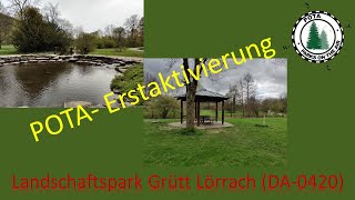 POTA-Erstaktivierung Grüttpark Lörrach | DE-0420 | FT8 |ex. DA-0420